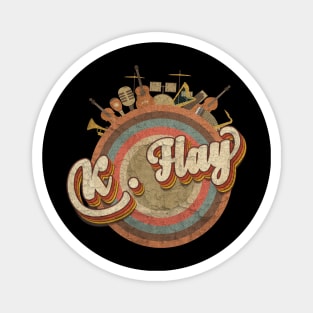 Tshirt Music Designs Vintage Retro - K.Flay Magnet